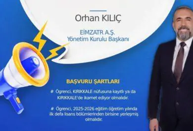 Orhan Kılıç’tan Kırıkkaleli öğrencilere burs desteği! - Kırıkkale Haber, Son Dakika Kırıkkale Haberleri