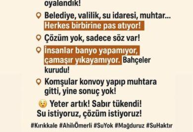 Kırıkkale'de Susuzluk Skandal - Kırıkkale Haber, Son Dakika Kırıkkale Haberleri