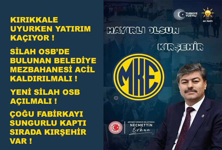 Kırıkkale Uyurken Yatırımlar Kaçıyor - Kırıkkale Haber, Son Dakika Kırıkkale Haberleri Kırıkkale Uyurken Yatırımlar Kaçıyor - Kırıkkale Haber, Son Dakika Kırıkkale Haberleri