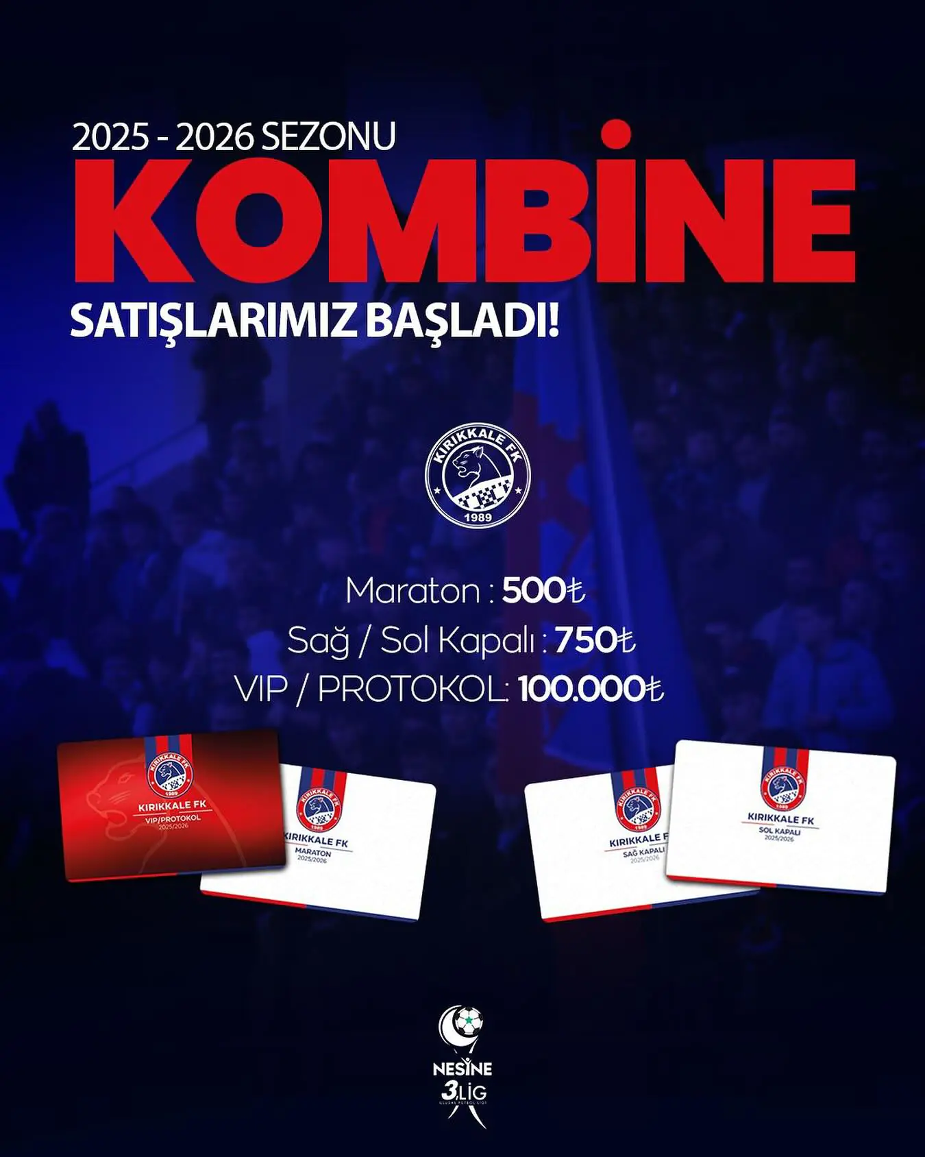 Kırıkkale FK, kombine kart satışlarını başlatıyor - Kırıkkale Haber, Son Dakika Kırıkkale Haberleri
