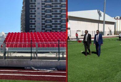 Yahşihan Yenişehir Stadyumu’nda yenileme çalışmaları hızla devam ediyor. - Kırıkkale Haber, Son Dakika Kırıkkale Haberleri