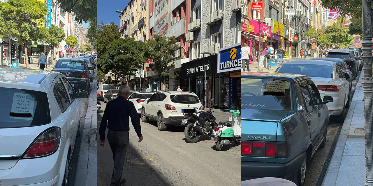 Zafer Caddesi değil, sanki ikinci el oto pazarı! - Kırıkkale Haber, Son Dakika Kırıkkale Haberleri