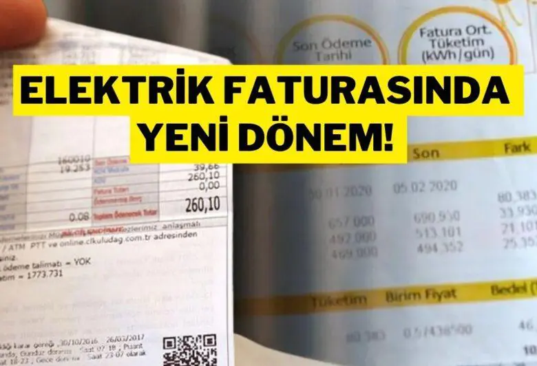 Elektrik faturalarında yeni dönem - Kırıkkale Haber, Son Dakika Kırıkkale Haberleri
