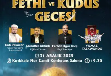 AGD-MGV’den Mekke’nin Fethi ve Kudüs Gecesi Programı - Kırıkkale Haber, Son Dakika Kırıkkale Haberleri