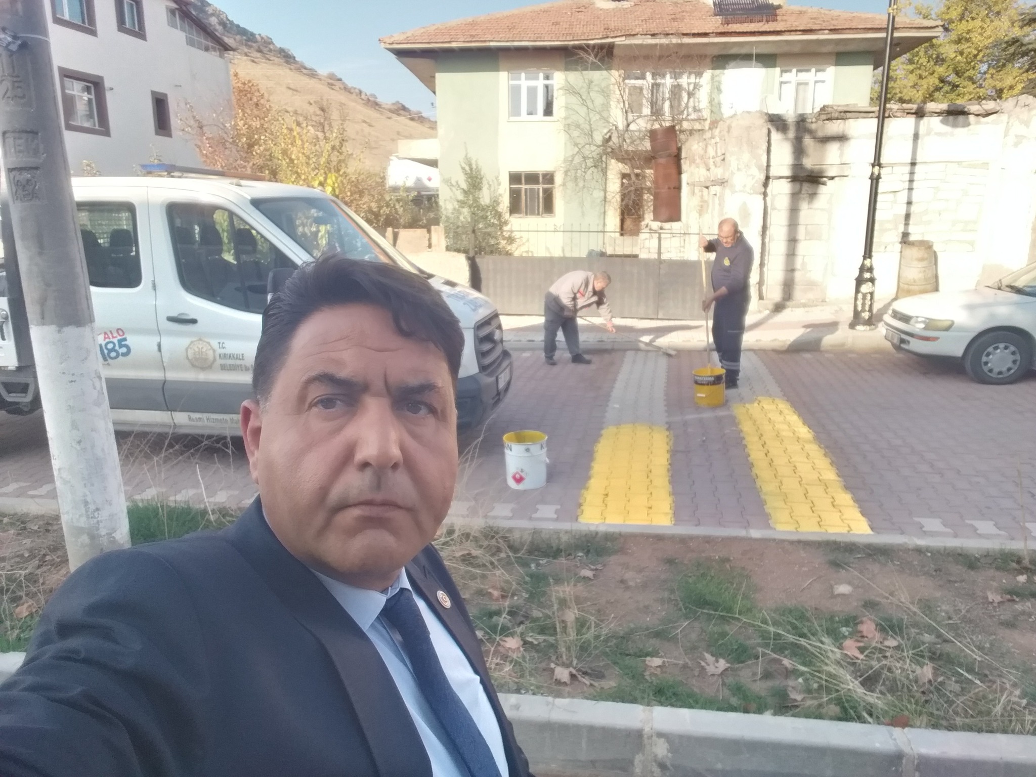 Hasandede Köyü'nde trafik güvenliği artırıldı: Kasisler boyandı - Kırıkkale Haber, Son Dakika Kırıkkale Haberleri