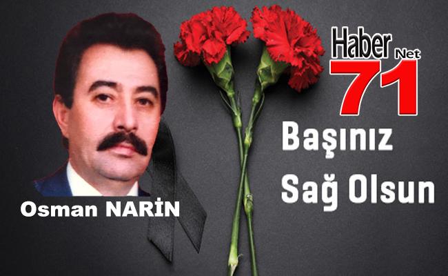 Eski Balışeyh Belediye Başkanı Osman Narin Vefat Etti - Kırıkkale Haber, Son Dakika Kırıkkale Haberleri