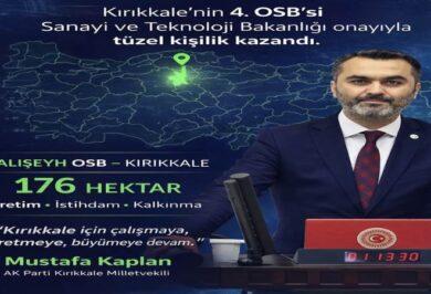 Kaplan’dan Kırıkkale’ye Yeni Sanayi Hamlesi: Balışeyh OSB Resmileşti - Kırıkkale Haber, Son Dakika Kırıkkale Haberleri