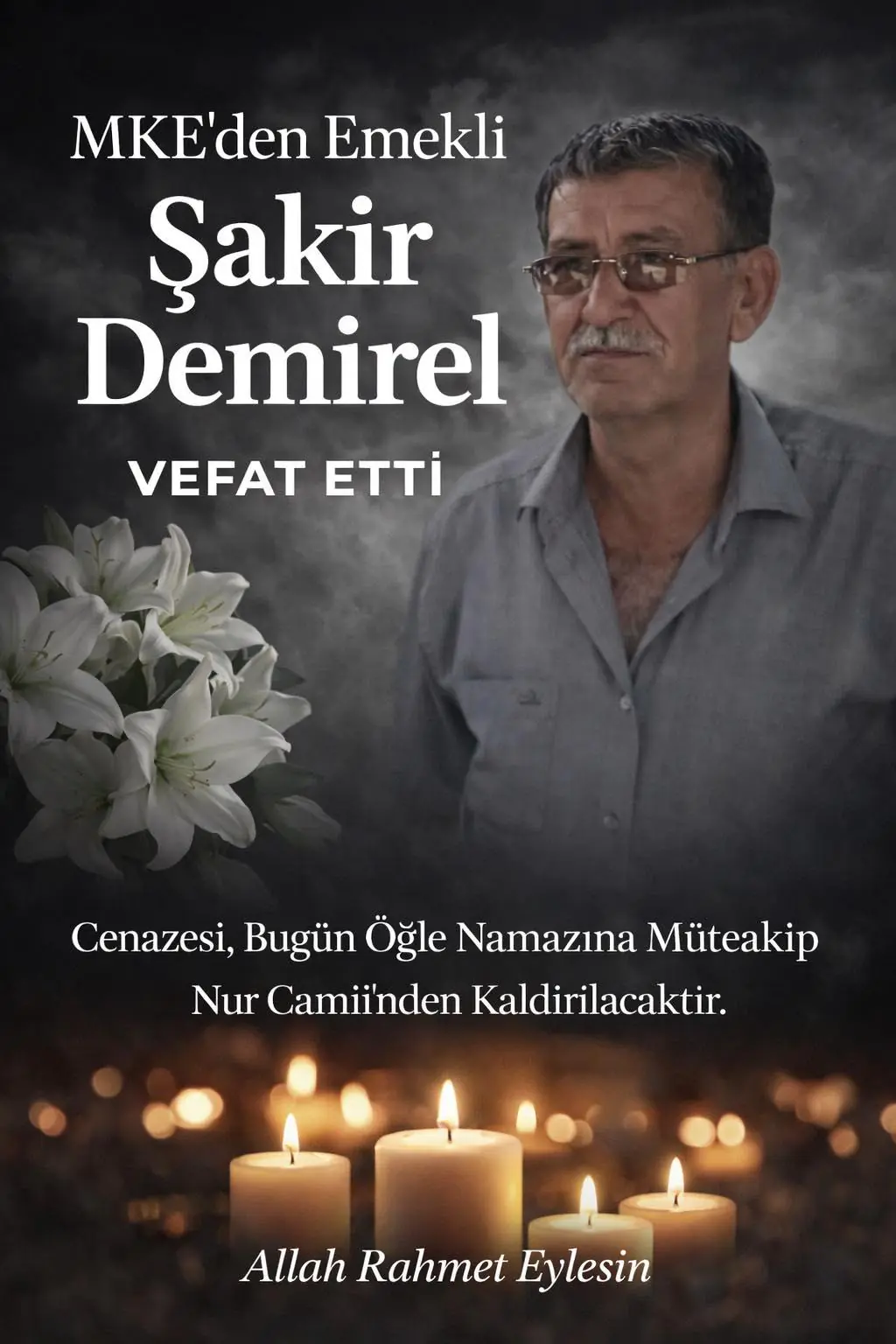 Şakir Demirel Vefat Etti - Kırıkkale Haber, Son Dakika Kırıkkale Haberleri