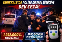 Kırıkkale’de Alkollü Sürücüden Polise Direnç: 1 Milyon 292 Bin Lira Ceza - Kırıkkale Haber, Son Dakika Kırıkkale Haberleri Kırıkkale’de Alkollü Sürücüden Polise Direnç: 1 Milyon 292 Bin Lira Ceza - Kırıkkale Haber, Son Dakika Kırıkkale Haberleri