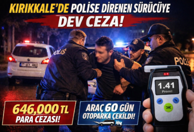 Kırıkkale’de Alkollü Sürücüden Polise Direnç: 646 Bin Lira Ceza - Kırıkkale Haber, Son Dakika Kırıkkale Haberleri