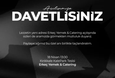 Lezzetin Yeni Adresi: Erkeç Yemek & Catering Kapılarını Açıyor - Kırıkkale Haber, Son Dakika Kırıkkale Haberleri