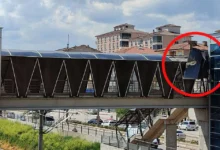 Kırıkkale’de üst geçitte ölüm tehlikesi! Çatı yerinden koptu - Kırıkkale Haber, Son Dakika Kırıkkale Haberleri