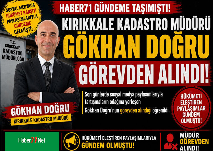 Haber71 Gündeme Taşımıştı O Müdür Görevden Alındı ! - Kırıkkale Haber, Son Dakika Kırıkkale Haberleri