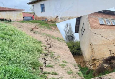 Delice,Derekışla Köyünde Heyelan 9 Ev Hasar Gördü - Kırıkkale Haber, Son Dakika Kırıkkale Haberleri