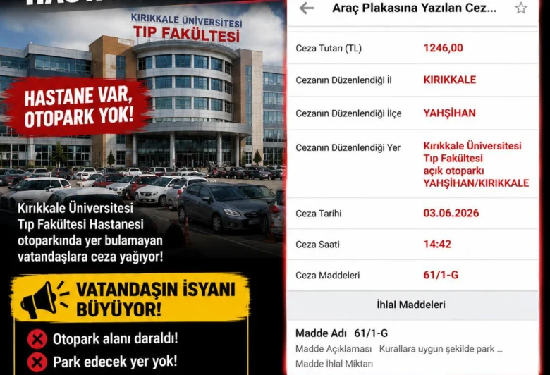 Tıp Fakültesi Otoparkında Vatandaş İsyanı! Yer Yok, Ceza Çok - Kırıkkale Haber, Son Dakika Kırıkkale Haberleri Tıp Fakültesi Otoparkında Vatandaş İsyanı! Yer Yok, Ceza Çok - Kırıkkale Haber, Son Dakika Kırıkkale Haberleri