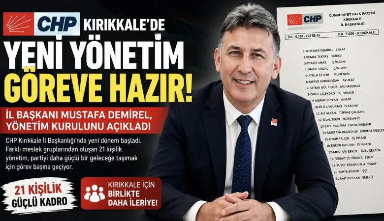 CHP Kırıkkale’de Yeni Yönetim Belli Oldu - Kırıkkale Haber, Son Dakika Kırıkkale Haberleri CHP Kırıkkale’de Yeni Yönetim Belli Oldu - Kırıkkale Haber, Son Dakika Kırıkkale Haberleri