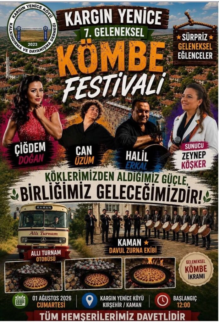 KARGIN YENİCE'DE K&Ouml;MBE FESTİVALİ COŞKUSU BAŞLIYOR - Kırıkkale Haber, Son Dakika Kırıkkale Haberleri