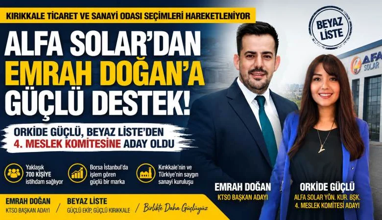 ALFA SOLAR'da Beyaz Ş,Emrah Doğan'a Sanayi'den Güçlü Destek - Kırıkkale Haber, Son Dakika Kırıkkale Haberleri ALFA SOLAR'da Beyaz Ş,Emrah Doğan'a Sanayi'den Güçlü Destek - Kırıkkale Haber, Son Dakika Kırıkkale Haberleri