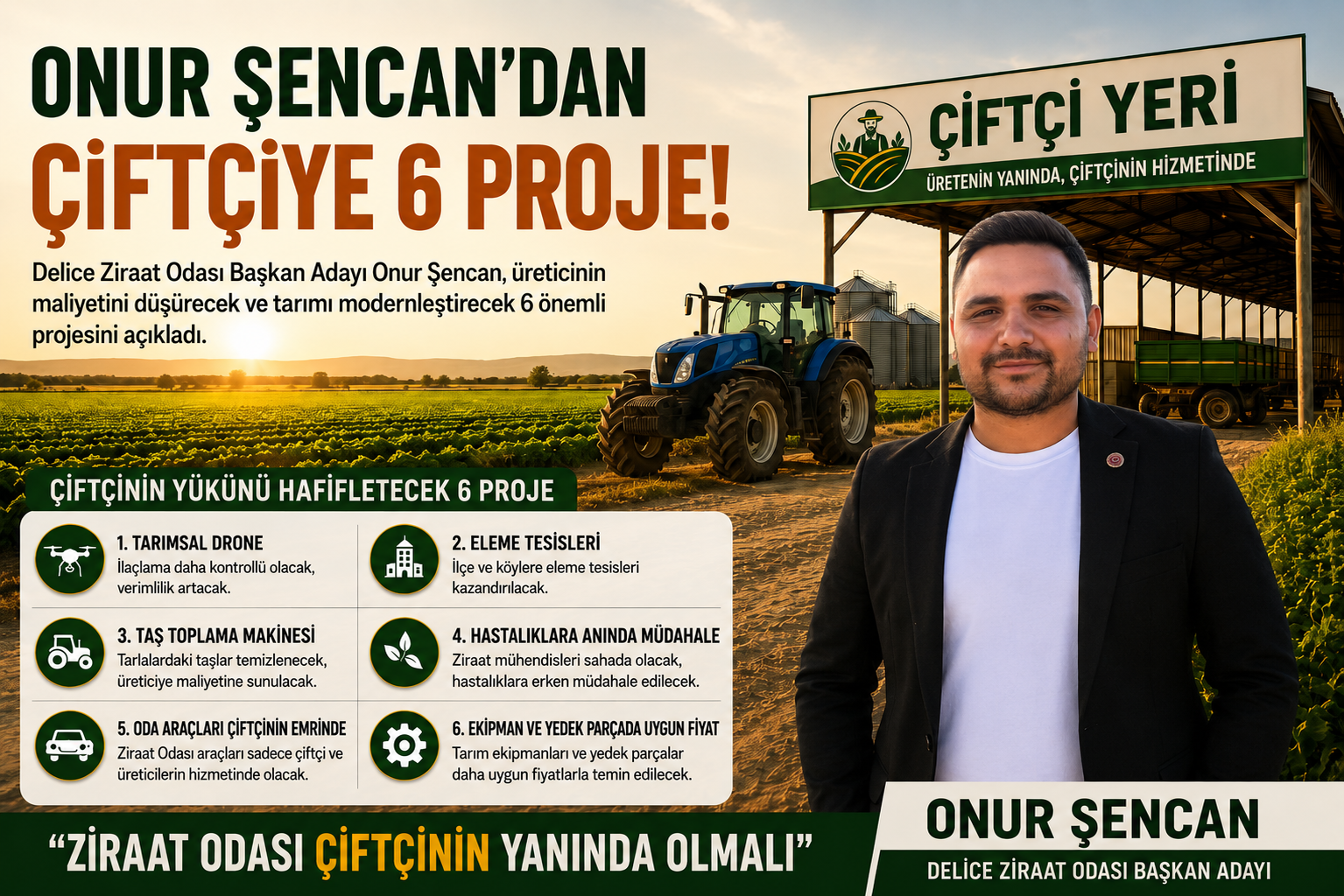 Onur Şencan'dan Altı Proje - Kırıkkale Haber, Son Dakika Kırıkkale Haberleri