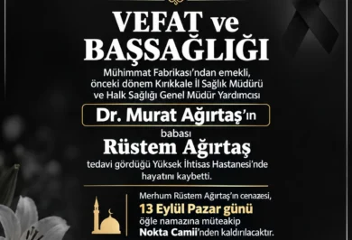 Doktor Murat Ağırtaş’ın Acı Günü,Rüstem Ağırtaş Vefat Etti - Kırıkkale Haber, Son Dakika Kırıkkale Haberleri Doktor Murat Ağırtaş’ın Acı Günü,Rüstem Ağırtaş Vefat Etti - Kırıkkale Haber, Son Dakika Kırıkkale Haberleri