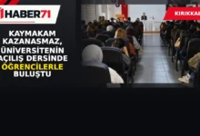 Kırıkkale Haber, Son Dakika Kırıkkale Haberleri Haber71 haber kartı. Başlık: Kaymakam Kazanasmaz Üniversite Öğrencileriyle Buluştu