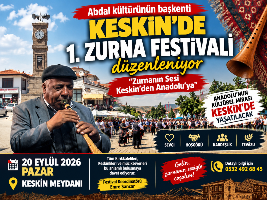 Zurnanın Sesi Keskin’den Yükselecek