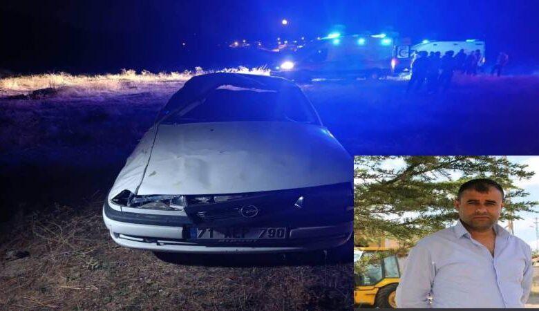 Keskin ilçesinde kontrolden çıkarak takla atan otomobilde bulunan 41 yaşındaki Hasan İleri hayatını kaybetti. Aracı kullanan Sezai Çetin yaralanırken tedavisinin ardından çıkarıldığı mahkemece tutuklandı. - Kırıkkale Haber, Son Dakika Kırıkkale Haberleri