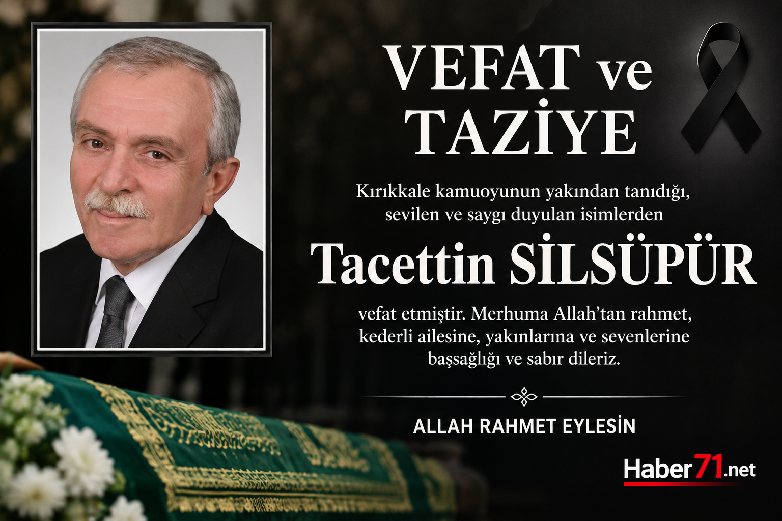 Diş Hekimi Tacettin Silsüpür Vefat Etti - Kırıkkale Haber, Son Dakika Kırıkkale Haberleri