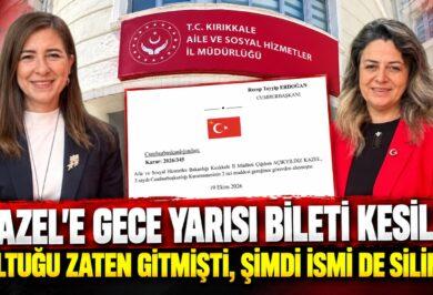 KAZEL’E GECE YARISI BİLETİ KESİLDİ: KOLTUĞU ZATEN GİTMİŞTİ, ŞİMDİ İSMİ DE SİLİNDİ! - Kırıkkale Haber, Son Dakika Kırıkkale Haberleri