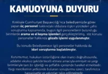 KIRIKKALE BELEDİYESİ'NDEN GÖZALTILAR SONRASI İLK AÇIKLAMA - Kırıkkale Haber, Son Dakika Kırıkkale Haberleri KIRIKKALE BELEDİYESİ'NDEN GÖZALTILAR SONRASI İLK AÇIKLAMA - Kırıkkale Haber, Son Dakika Kırıkkale Haberleri