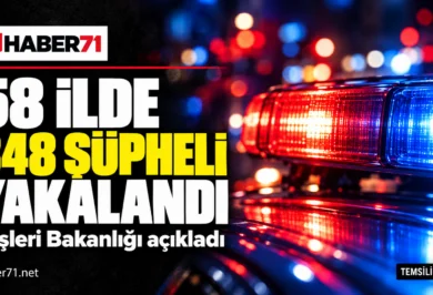 İçişleri Bakanlığı: 58 ildeki operasyonlarda 348 şüpheli yakalandı İçişleri Bakanlığı: 58 ildeki operasyonlarda 348 şüpheli yakalandı — Haber71 haber kapağı.