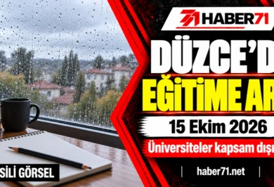 Düzce’de 15 Ekim’de eğitime ara: Üniversiteler kapsam dışında Düzce’de 15 Ekim’de eğitime ara: Üniversiteler kapsam dışında — Haber71 haber kapağı.
