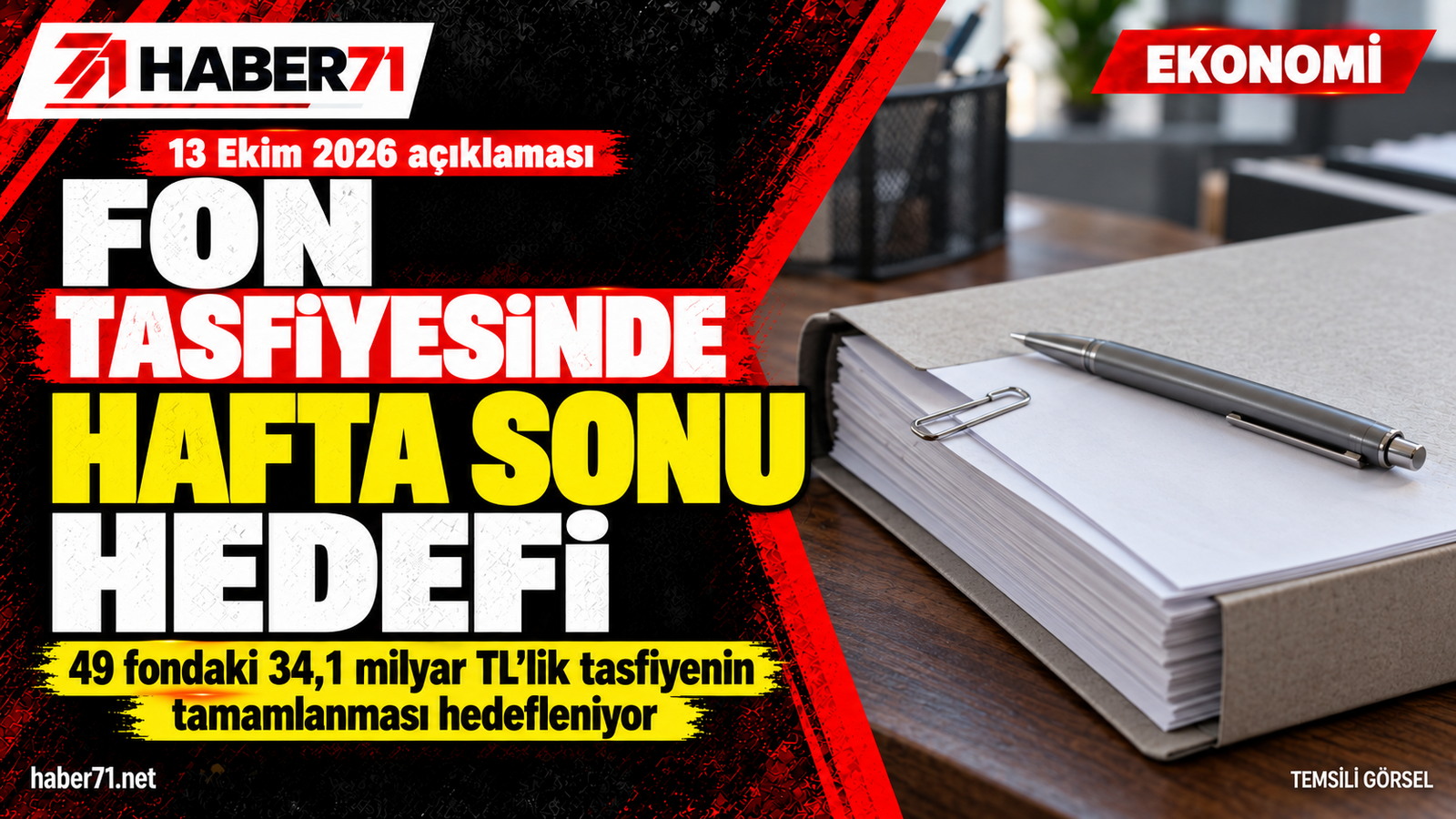 Fon tasfiyesinde 6,4 milyar TL ödendi: Kalan 49 fon için hafta sonu hedefi