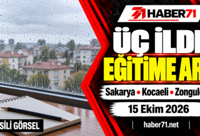 Sakarya, Kocaeli ve Zonguldak’ta 15 Ekim’de eğitime ara — Haber71 haber kapağı.