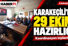 Karakeçili’de 29 Ekim Cumhuriyet Bayramı koordinasyon toplantısı için hazırlanan Haber71 kapağı