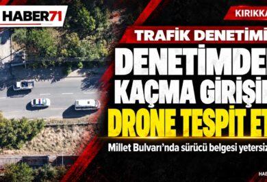 Haber71 kapak — Kırıkkale’de denetimden kaçan sürücü drone ile tespit edildi Haber71: Millet Bulvarı’nda denetimden kaçma girişimi drone ile tespit edildi; sürücü belgesi yetersiz çıktı. Temsili görsel.