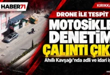 Haber71 kapak — Kırıkkale’de denetimden kaçan motosiklet çalıntı çıktı Haber71: Ahıllı Kavşağı’nda motosiklet denetimi, çalıntı araç tespiti ve adli-idari işlem. Temsili görsel.