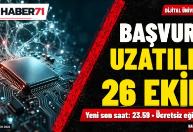 Dijital Üniversite başvuruları için 26 Ekim uzatması duyuruldu Dijital Üniversite başvuruları için 26 Ekim uzatması duyuruldu