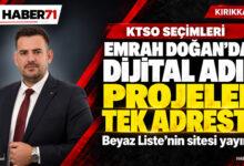 Emrah Doğan’ın internet sitesi ve Beyaz Liste projelerini anlatan Haber71 kapağı; temsili tasarım