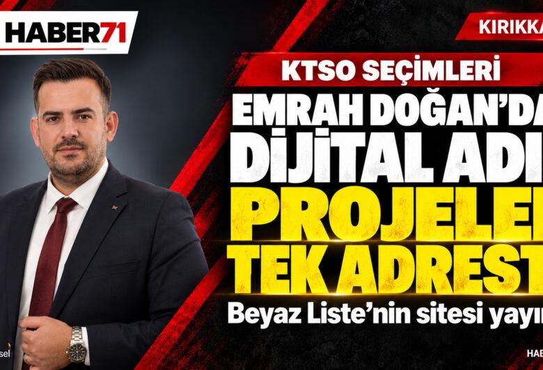 Emrah Doğan’ın internet sitesi ve Beyaz Liste projelerini anlatan Haber71 kapağı; temsili tasarım