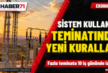 Elektrikte sistem kullanım teminatının iade ve hesaplama kuralları değişti Haber71 haber kapağı: Elektrikte sistem kullanım teminatının iade ve hesaplama kuralları değişti