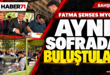 Fatma Şenses MYO’da Bir Sofrada Buluşuyoruz etkinliği için hazırlanan Haber71 kapağı; gerçek etkinlik fotoğraflarından kompozisyon. Temsili görsel.