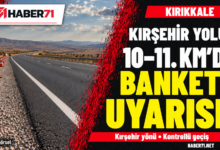 Kırıkkale-Kırşehir yolunun 10–11. kilometreleri için banket çalışması uyarısı Kırıkkale-Kırşehir yolunun 10–11. kilometrelerinde banket uyarısı — Haber71 temsili yol kapağı