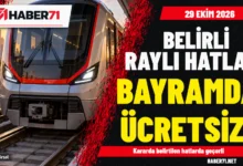 29 Ekim’de belirli raylı sistem hatlarında ulaşım ücretsiz olacak 29 Ekim 2026’da belirli raylı hatlarda ücretsiz ulaşım — Haber71 temsili tren kapağı