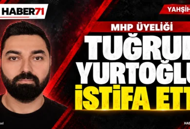 Tuğrul Yurtoğlu MHP üyeliğinden istifa ettiğini duyurdu Tuğrul Yurtoğlu’nun portresi ve MHP üyeliğinden istifa ettiğini duyuran Haber71 kapak tasarımı. Temsili görsel.
