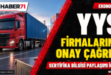YYS sahibi firmalara sertifika bilgisi paylaşımı için onay çağrısı YYS sahibi firmalara sertifika bilgisi paylaşımı için onay çağrısı