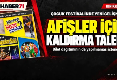 Çocuk festivali afişleri — Kırıkkale | Haber71 Kırıkkale’de çocuk festivali için afişlerin kaldırılması talebini konu alan Haber71 haber tasarımı ve festival afişi