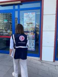 Kırıkkale’de market girişinde Ticaret Bakanlığı görevlisi Kırıkkale’de market girişinde Ticaret Bakanlığı görevlisi