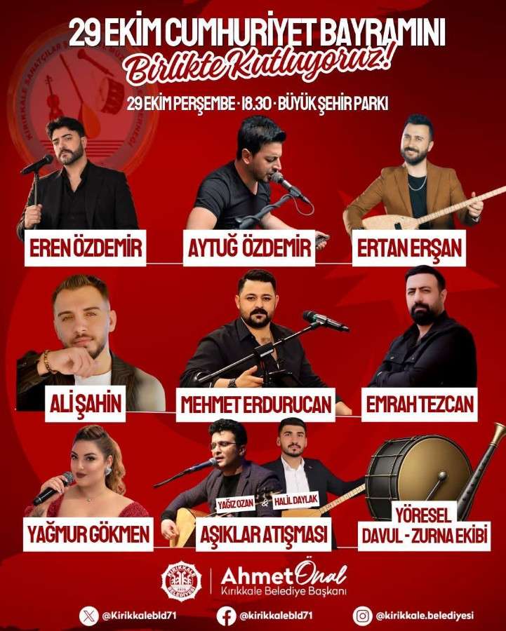 Kırıkkale’de 29 Ekim İçin Dev Organizasyon - Kırıkkale Haber, Son Dakika Kırıkkale Haberleri