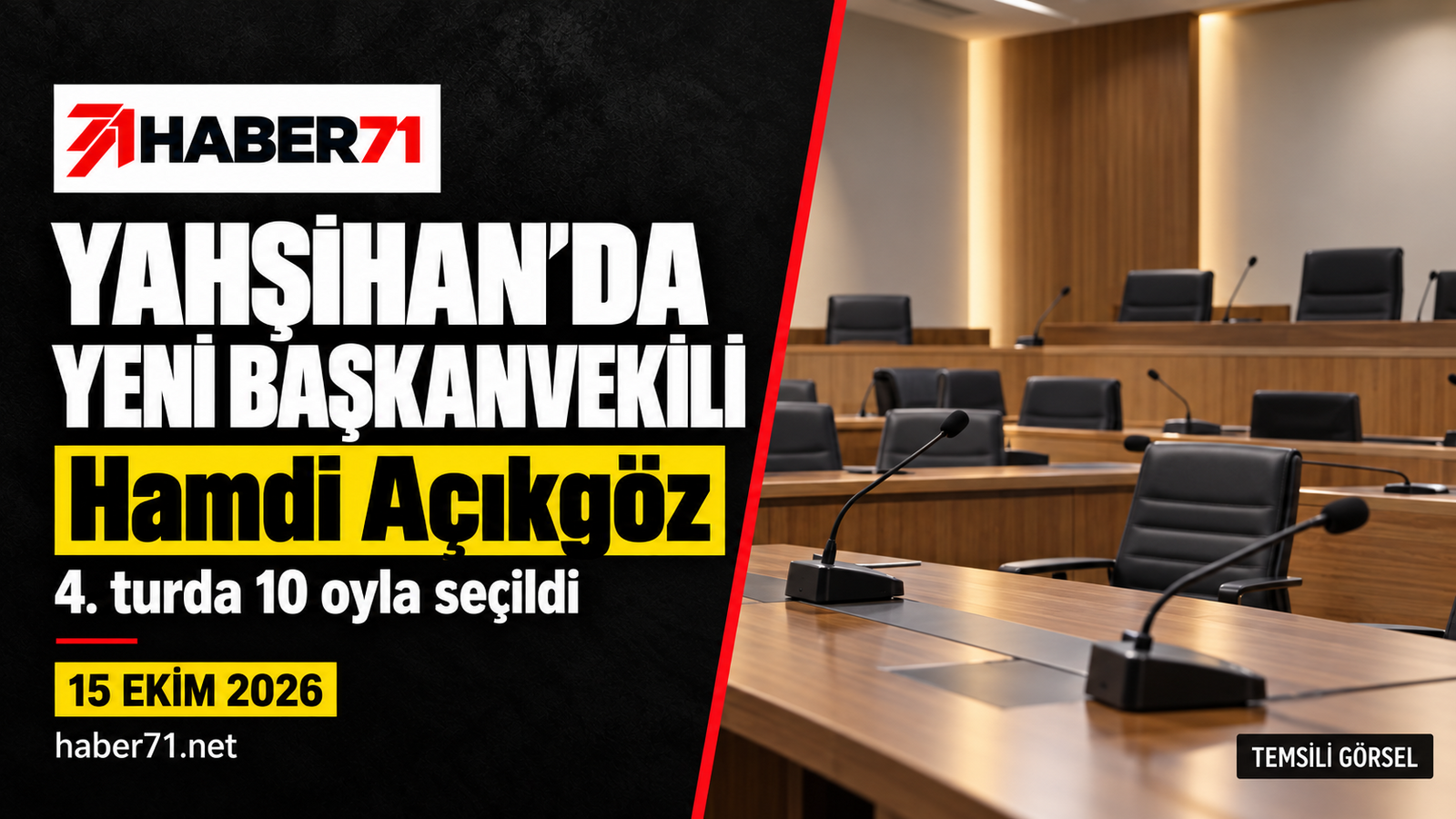 Yahşihan?da yeni başkanvekili Hamdi Açıkgöz oldu